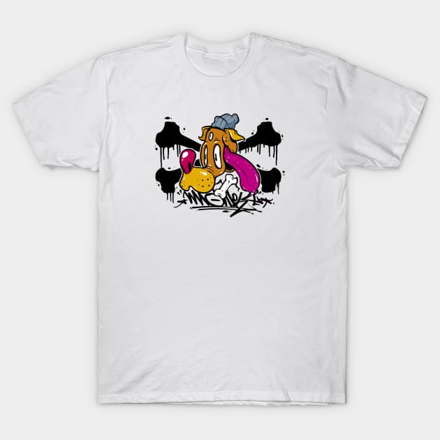 Monky dog T-Shirt by cereso monky